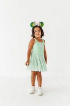 Tink (KIDS) | Lime Mesh DRESS