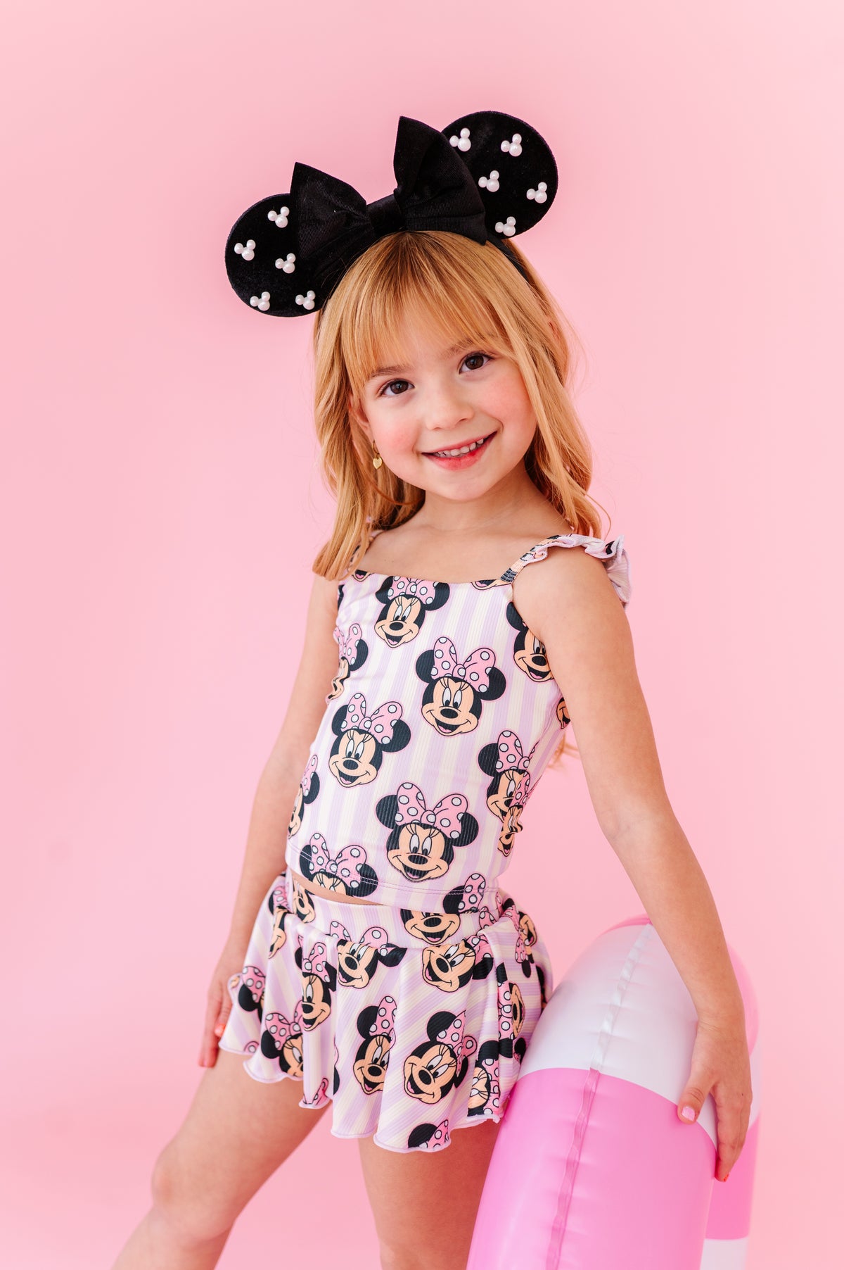Purple Stripe Minnie | TWO-PIECE Skirted Suit