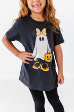 Load image into Gallery viewer, Minnie Ghost | KIDS CHARCOAL TEE