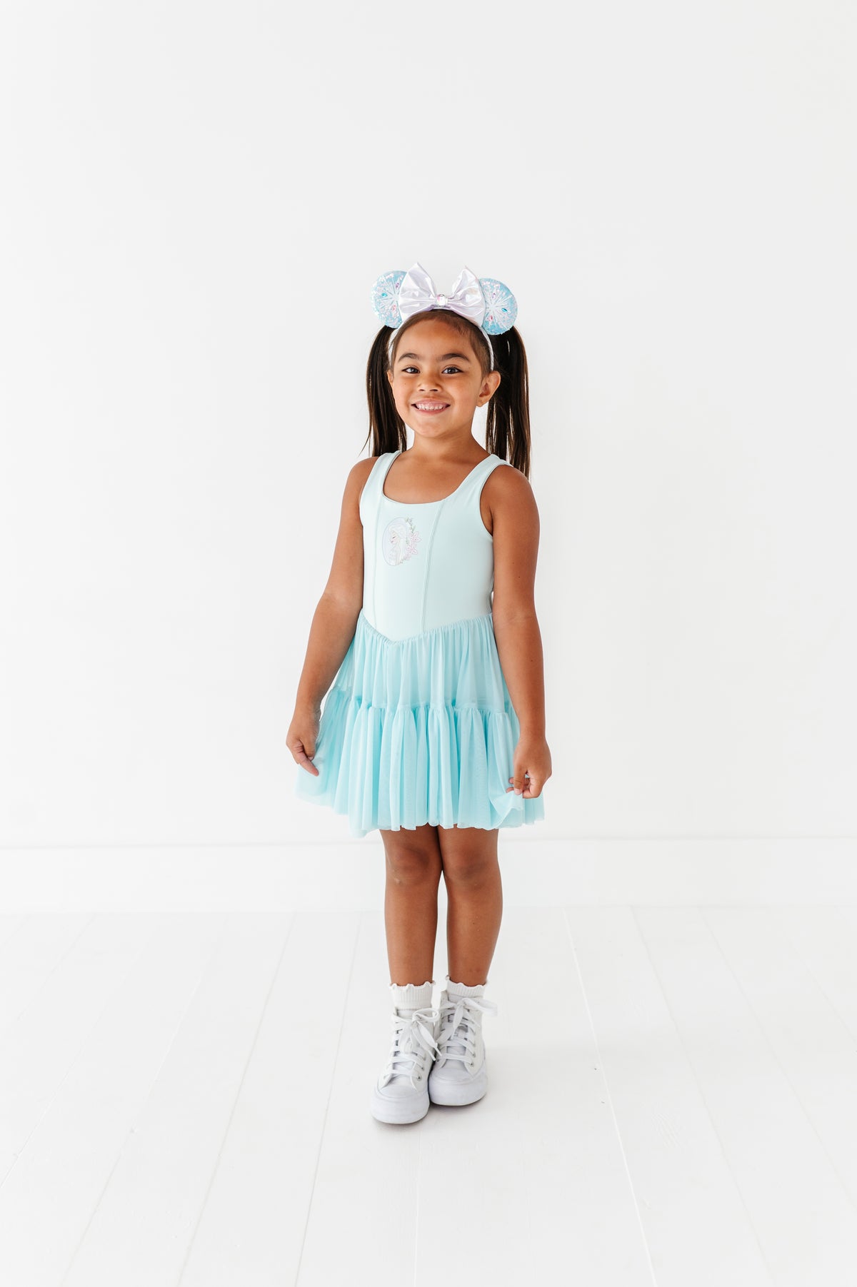 Elsa (KIDS) | Icy Blue Mesh DRESS