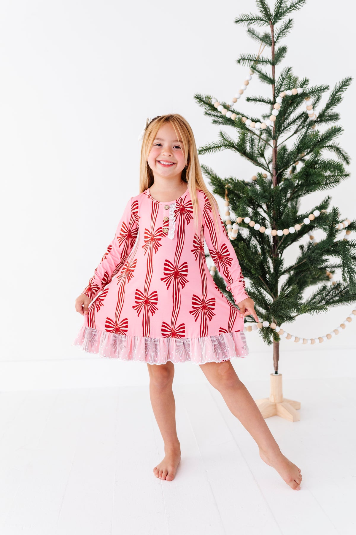 Peppermint Bows | DRESS (with shorts!)
