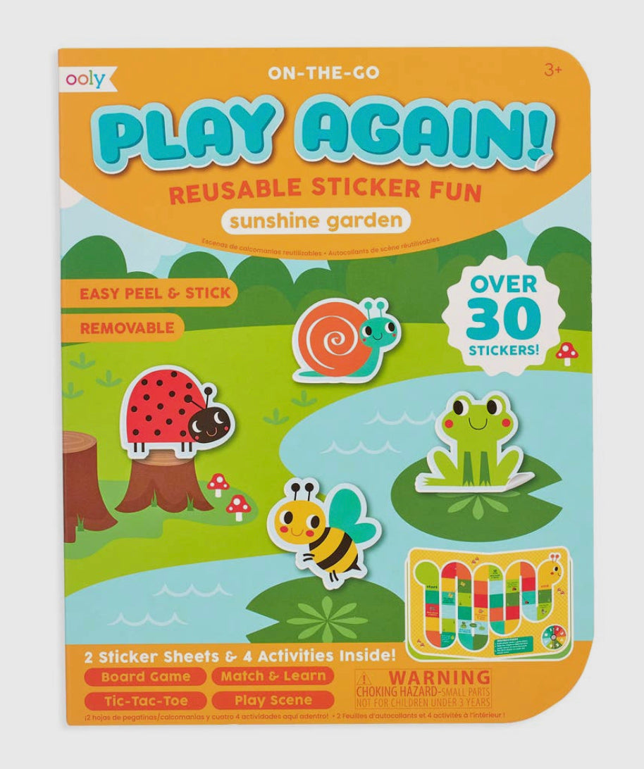 Play Again! Reusable Sticker Fun: SUNSHINE GARDEN