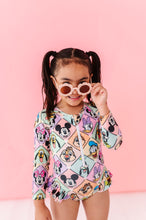 Load image into Gallery viewer, Retro Characters | ONE-PIECE Rashguard Suit