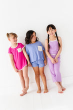 Load image into Gallery viewer, Periwinkle | Boxy Crop + Shorts RIB Set