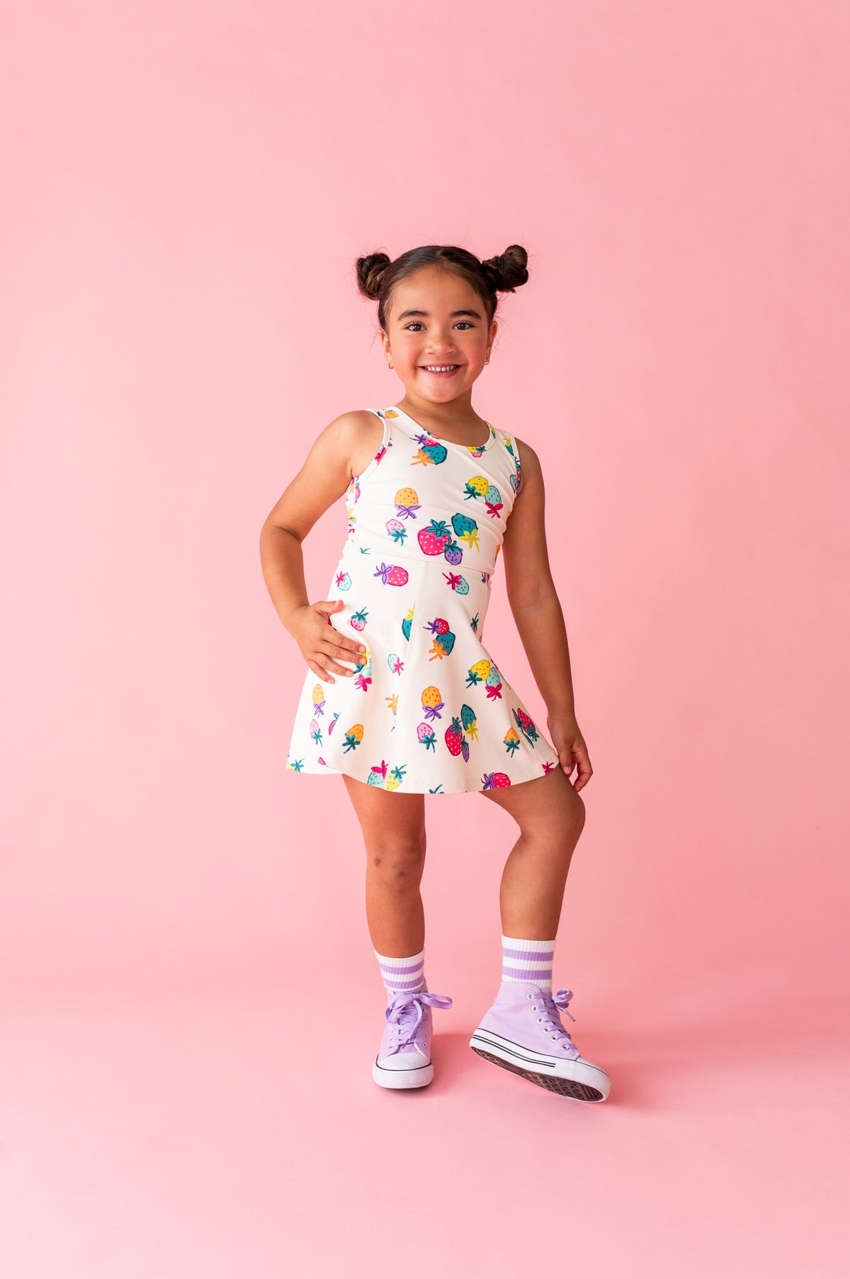 Sugar Berry | Twisty Back Active Dress (with shorts!)