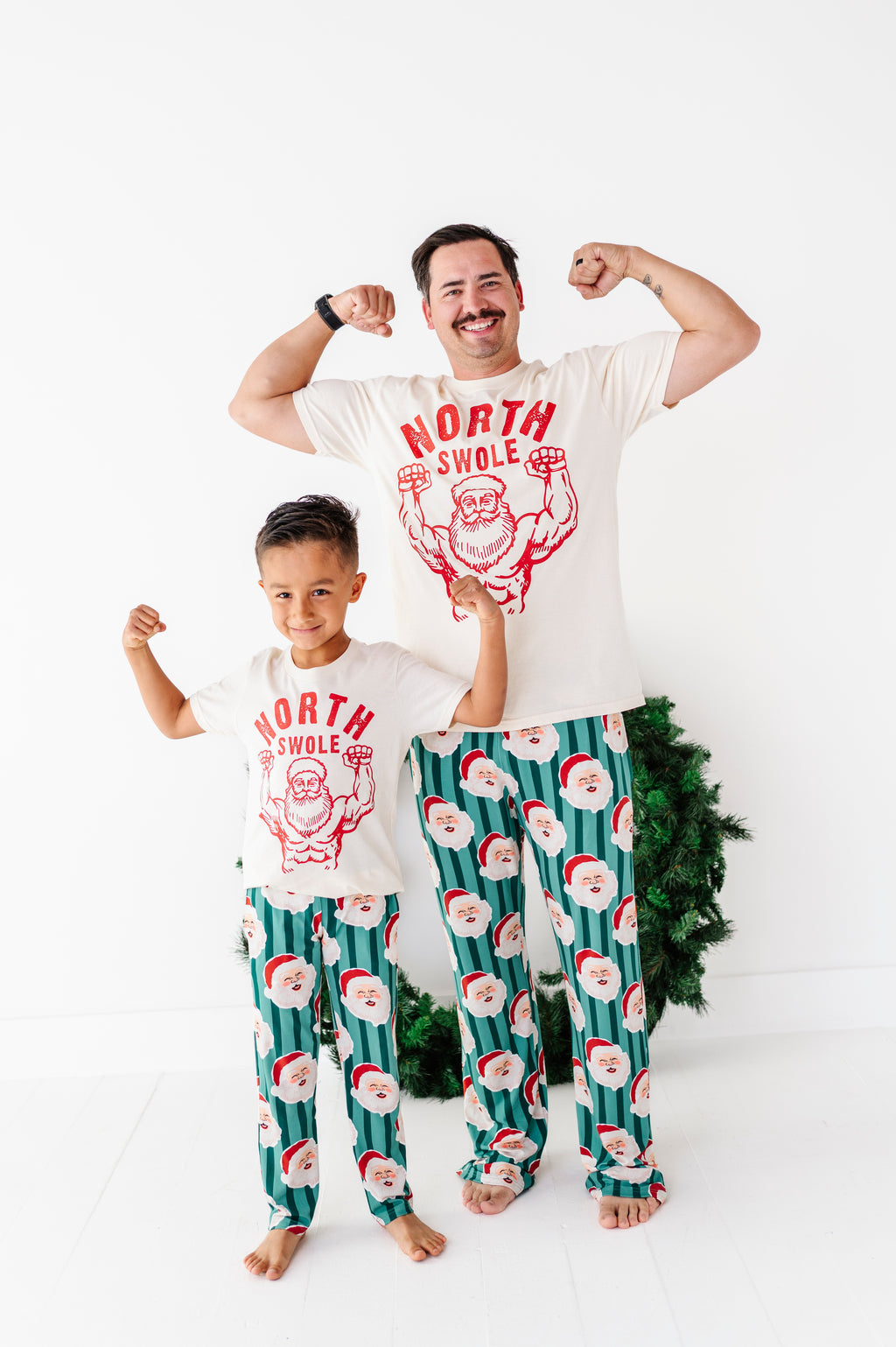 GREEN Santa Stripes | MEN'S Pants