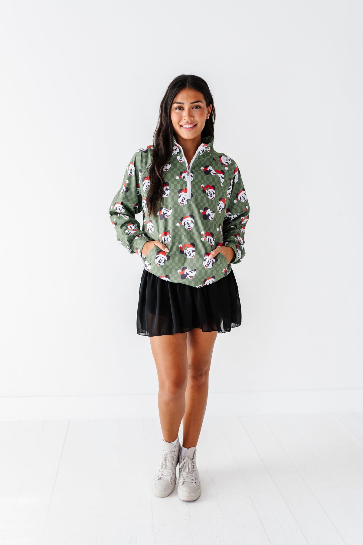 Mickey's Evergreen Check | ADULT 1/4th ZIP