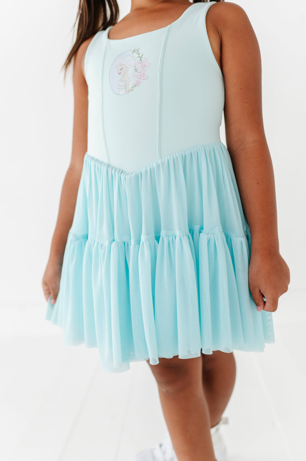 Elsa (KIDS) | Icy Blue Mesh DRESS