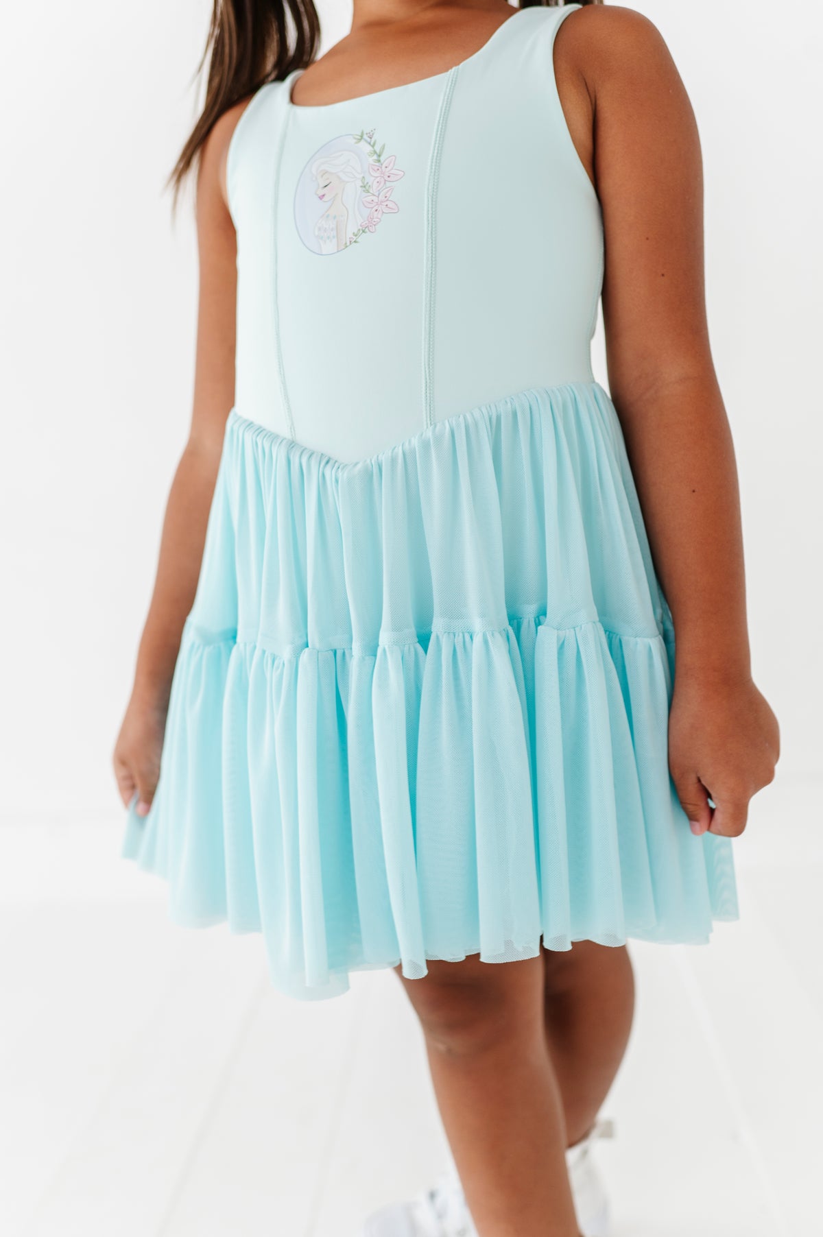 Elsa (KIDS) | Icy Blue Mesh DRESS