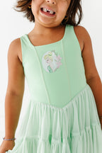 Tink (KIDS) | Lime Mesh DRESS