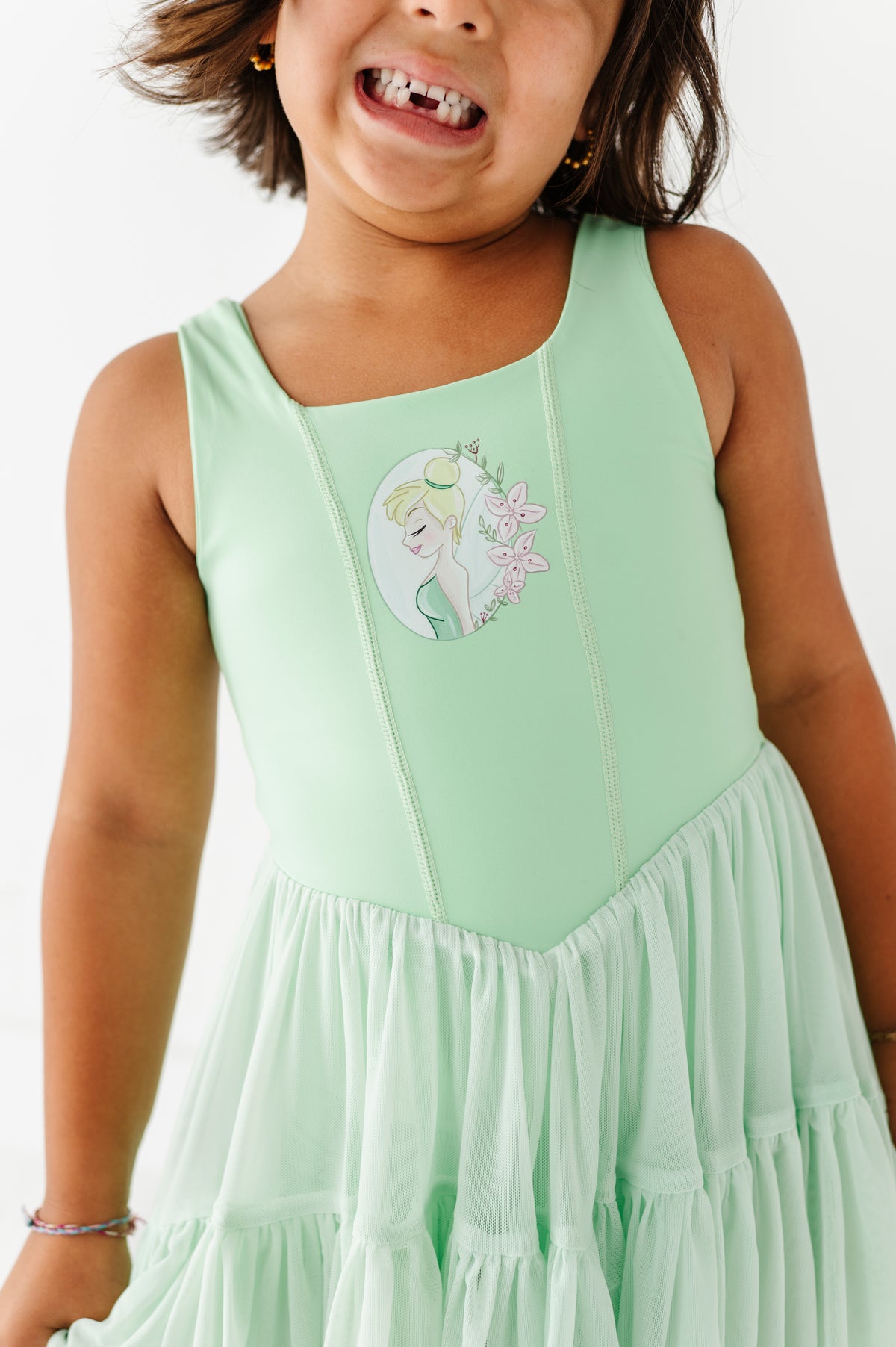 Tink (KIDS) | Lime Mesh DRESS