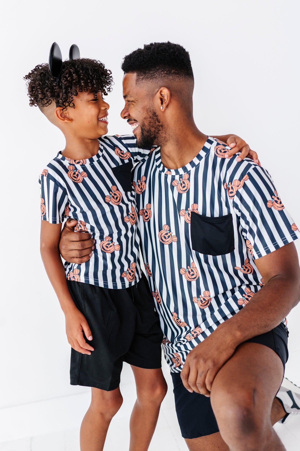 Stripe Mickey Pumpkin | BOYS Dri-Fit TEE