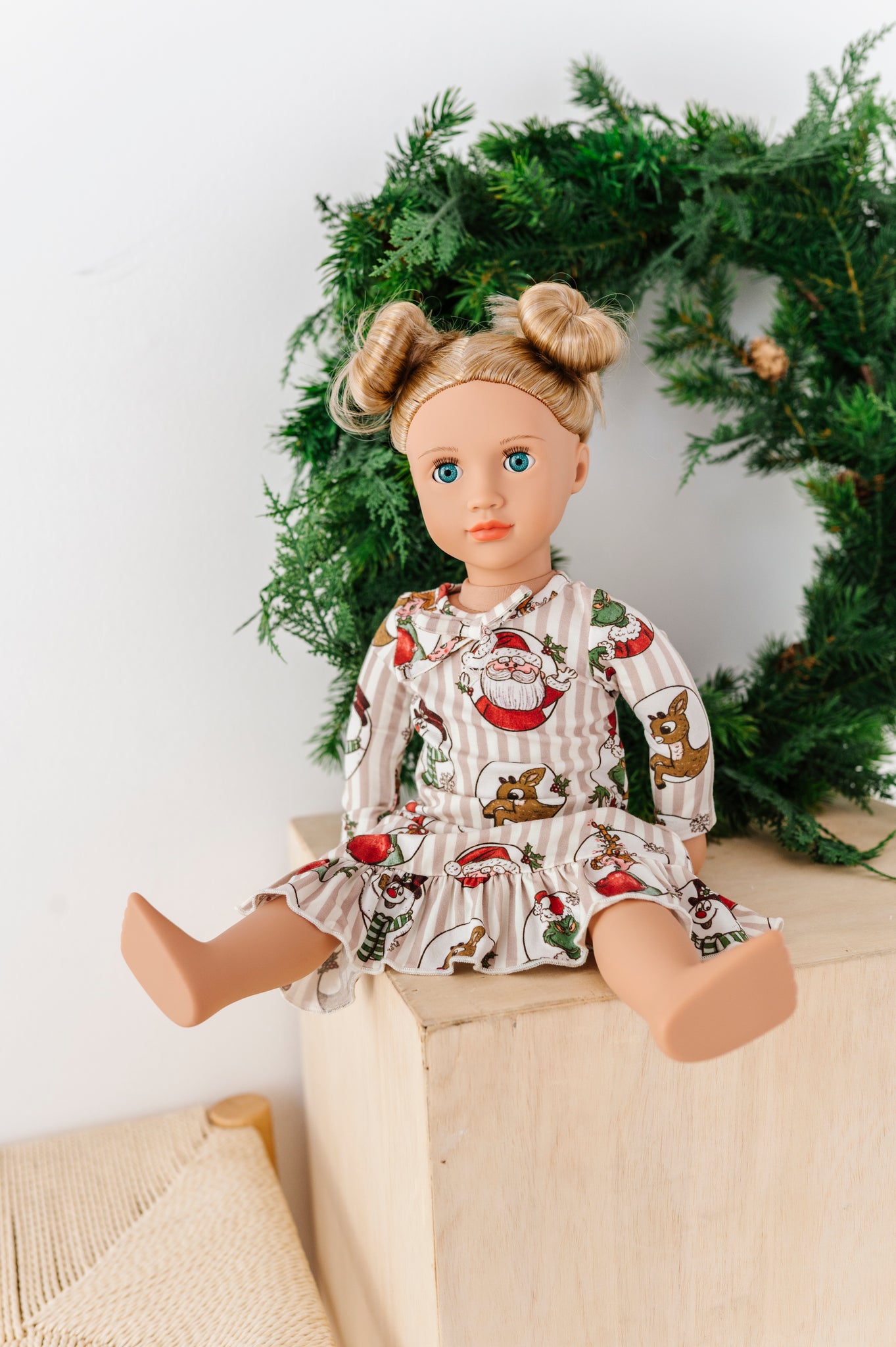 18 doll christmas dress MBD 2020 Plaid Christmas Dress Fits 18 Inch Dolls
