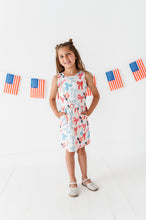 Load image into Gallery viewer, Red, White + BOWS | Tennis Dress