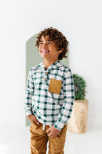 Load image into Gallery viewer, Pine Plaid | HOODED HENLEY