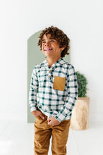 Load image into Gallery viewer, Pine Plaid | HOODED HENLEY