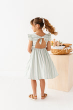 Load image into Gallery viewer, Mint Bay Stripes | TIE-BACK DRESS