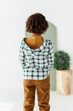 Load image into Gallery viewer, Pine Plaid | HOODED HENLEY