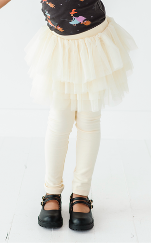 CREAM | Tutu Plush Leggings