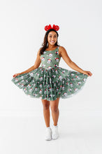 Load image into Gallery viewer, Mickey's Evergreen Check | ADULT Mesh Dress