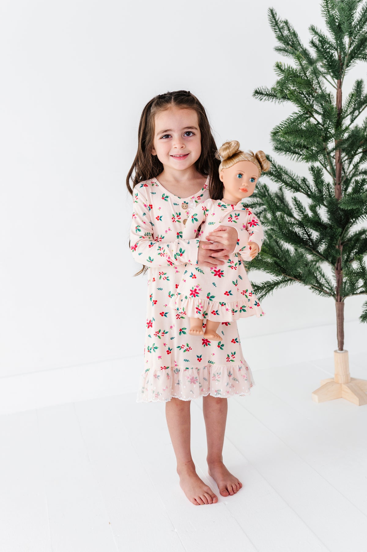 Holly Floral | 18" DOLL DRESS