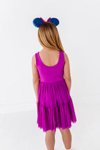 Ana (KIDS) | Raspberry Mesh DRESS