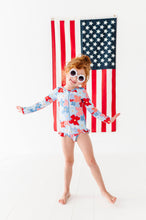 Load image into Gallery viewer, Freedom Floral | ONE-PIECE RASHGUARD