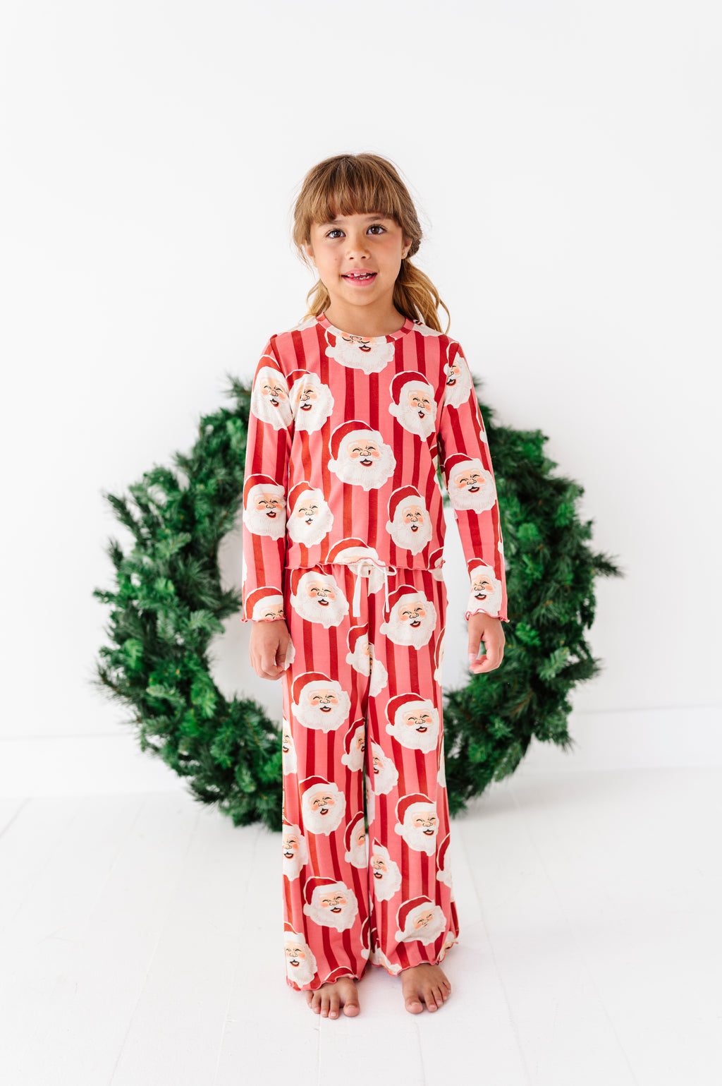 RED Santa Stripes | GIRLS 2-Piece SET