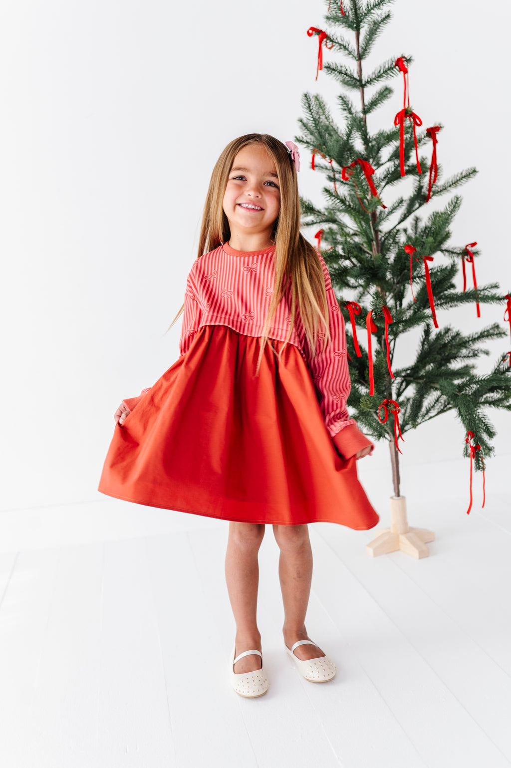 Sugarplum Bows | Poplin Dress