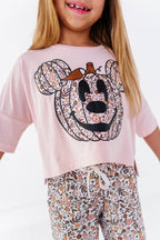 Floral Mickey Pumpkin| BAMBOO PANT SET