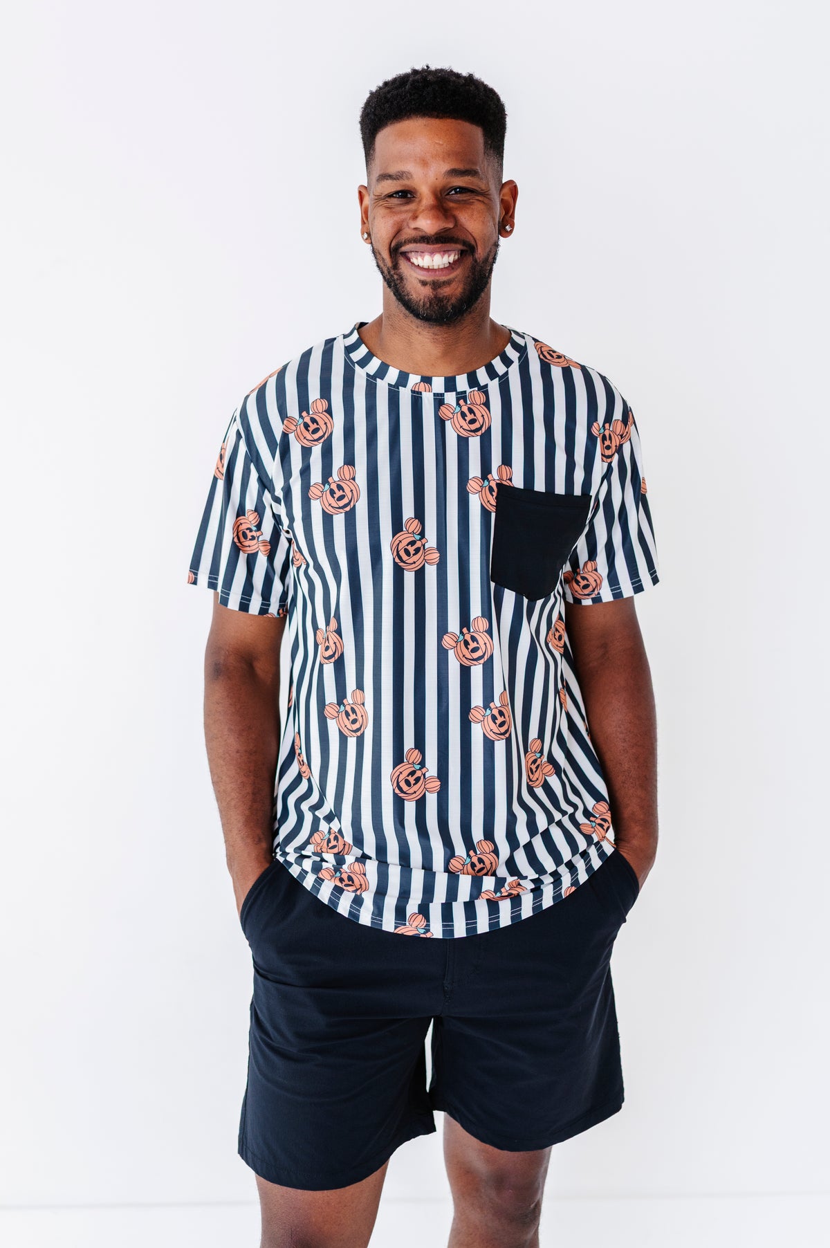 Stripe Mickey Pumpkin | MENS Dri-Fit TEE