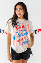 Load image into Gallery viewer, Sweet Land of Liberty | ADULT tees (*CROP + FULL LENGTH HERE)