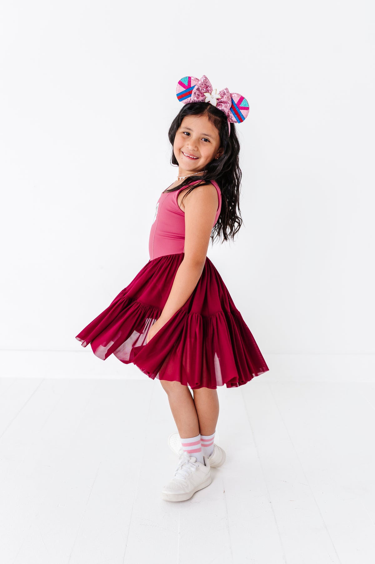 Mulan (KIDS) | Wine Mesh DRESS