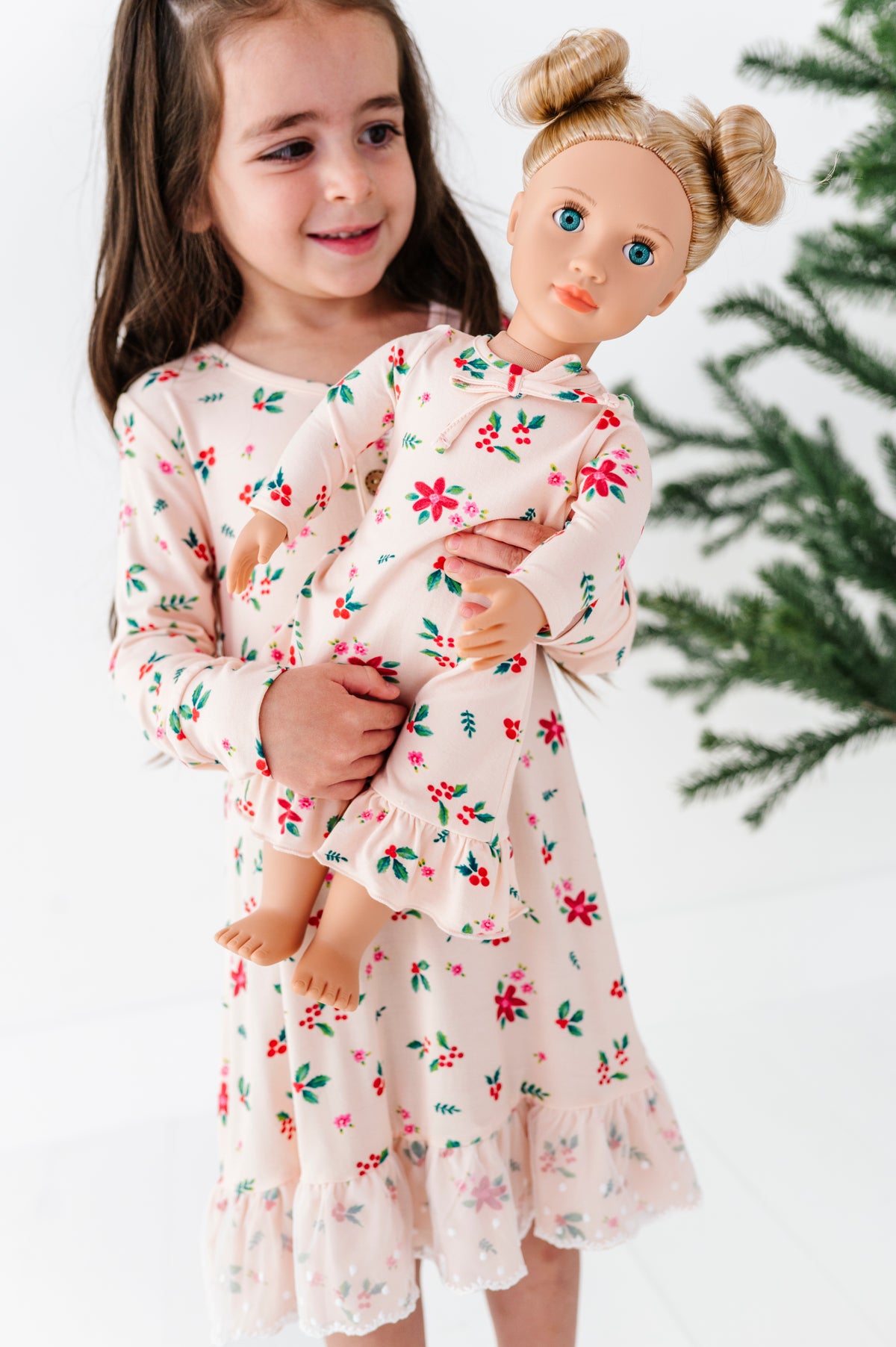 Holly Floral | 18" DOLL DRESS