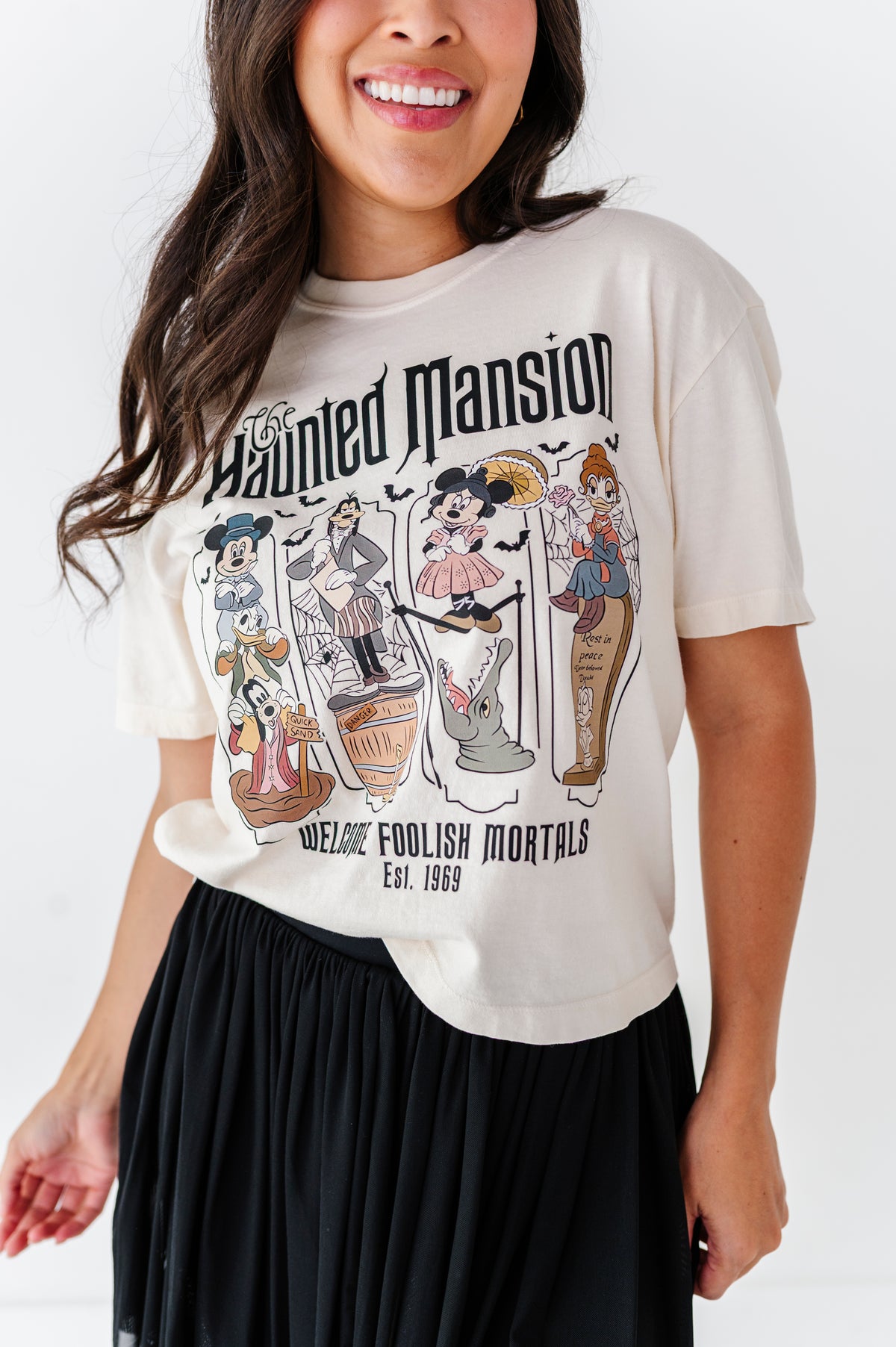 Haunted Mansion (CREAM) | ADULT *CROP* TEE