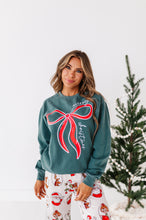 Load image into Gallery viewer, RED BOW (GREEN SHIRT) | Adult *SWEATSHIRT*