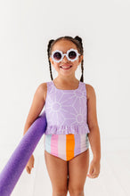 Load image into Gallery viewer, Sunny + Stripes: Ruffle TWO-PIECE Tankini