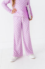 Load image into Gallery viewer, Preppy Purple Check | RIBBED SET