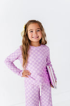 Load image into Gallery viewer, Preppy Purple Check | RIBBED SET
