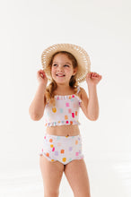 Load image into Gallery viewer, Painted Dotty: Ruffle Bandeau TWO-PIECE