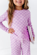 Load image into Gallery viewer, Preppy Purple Check | RIBBED SET