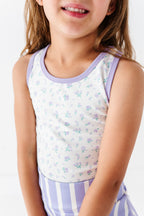 Lavender Petite Floral | Retro Tank SET