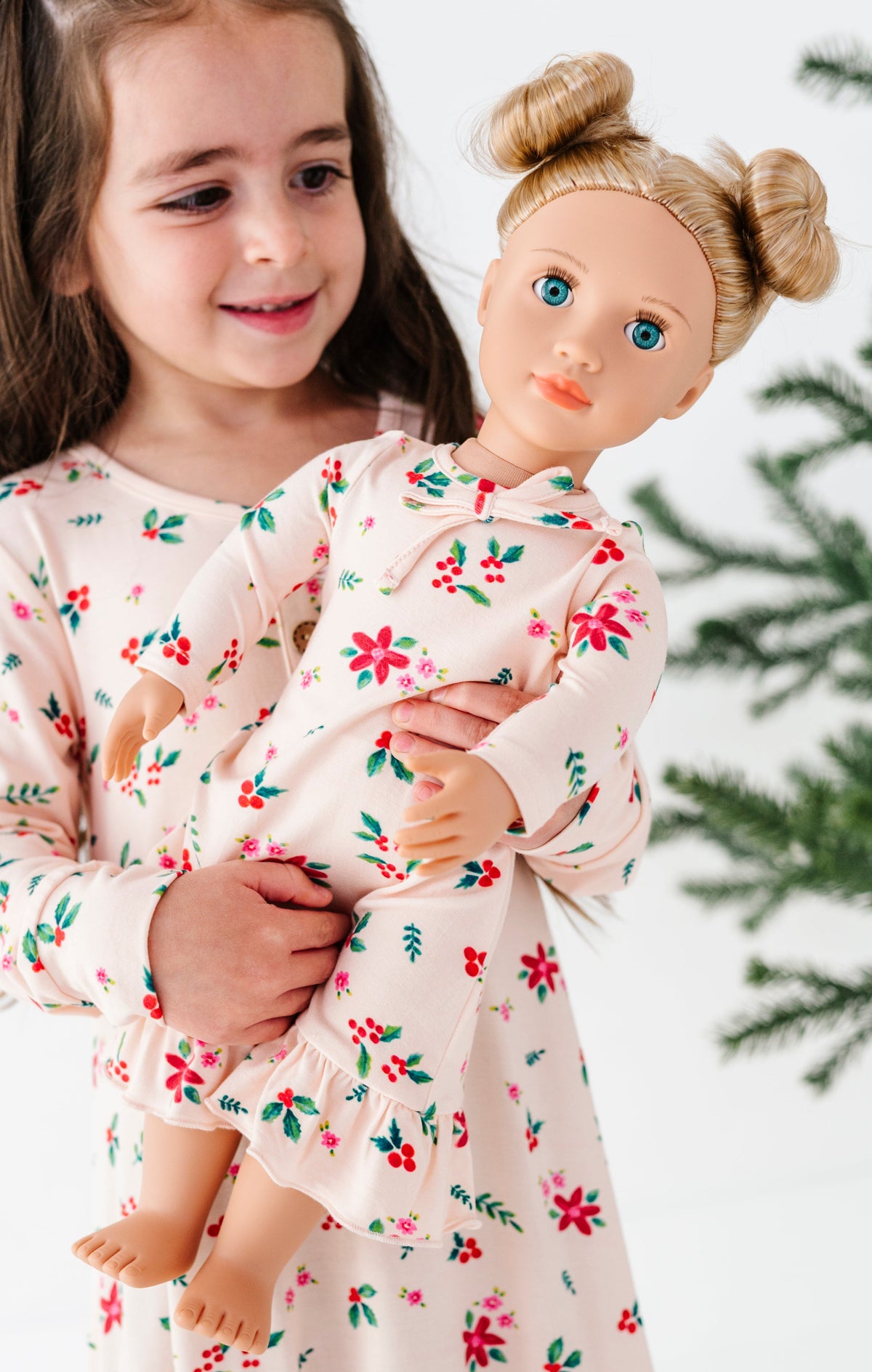 Holly Floral | 18" DOLL DRESS