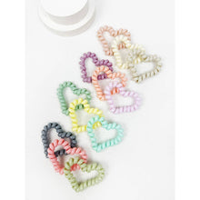 Load image into Gallery viewer, Heart Shape of Spiral Hair Ties-Set of 4 (colors vary)