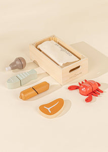 Wooden MEAT+FISH Playset