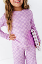 Load image into Gallery viewer, Preppy Purple Check | RIBBED SET