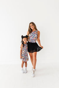 Checkered Minnie Pumpkins | KIDS Activewear SET