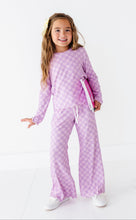Load image into Gallery viewer, Preppy Purple Check | RIBBED SET