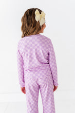Load image into Gallery viewer, Preppy Purple Check | RIBBED SET