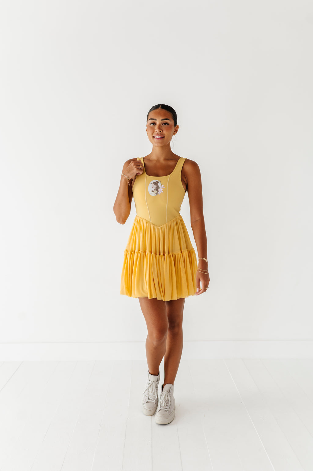 Belle (ADULT) | Buttercrem Mesh DRESS